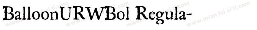 BalloonURWBol Regula字体转换